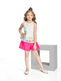 Girls Design Net Skort & Top