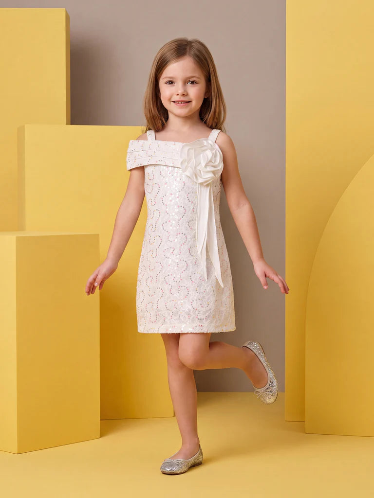 Girls Design Net Dress